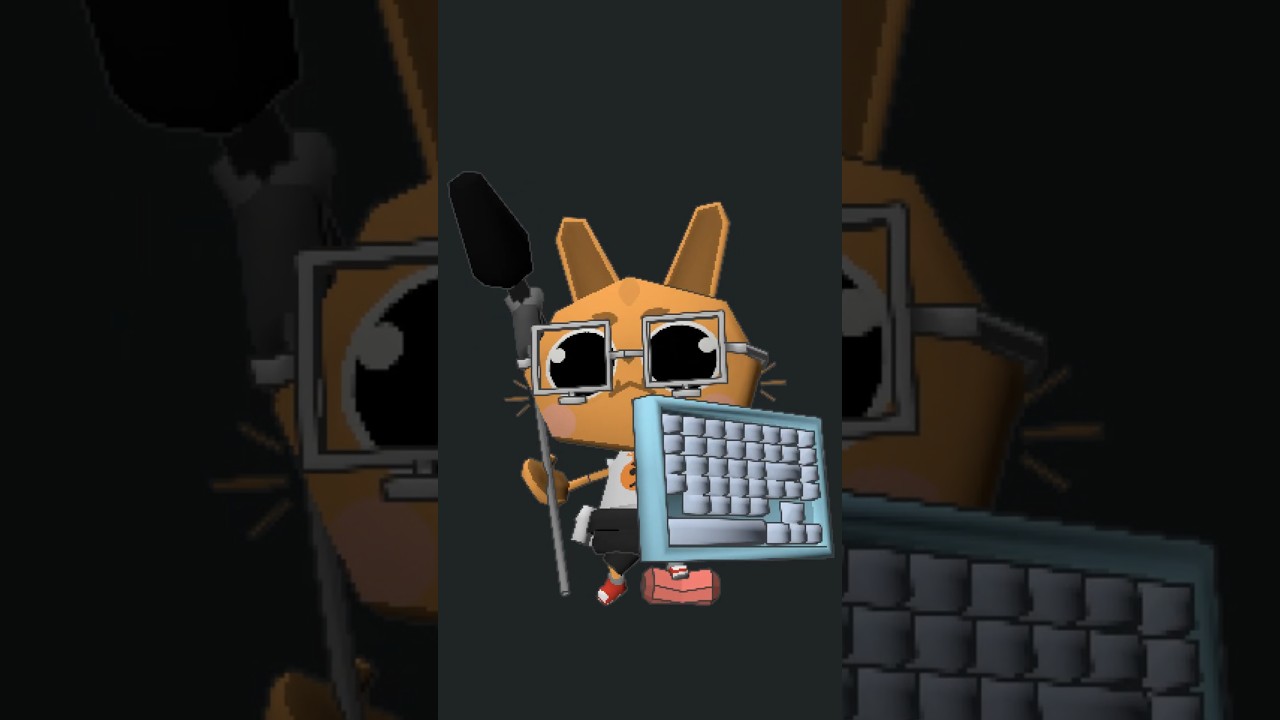 [3D Model] Low-poly Keyboard Warrior