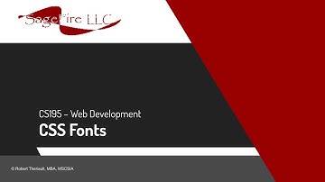 CS195 - Week 5 - CSS Font Size