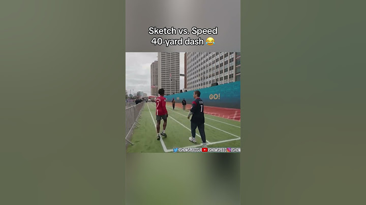 Sketch and Speed really did a 40-yard dash against each other 😂 (via IShowSpeed)