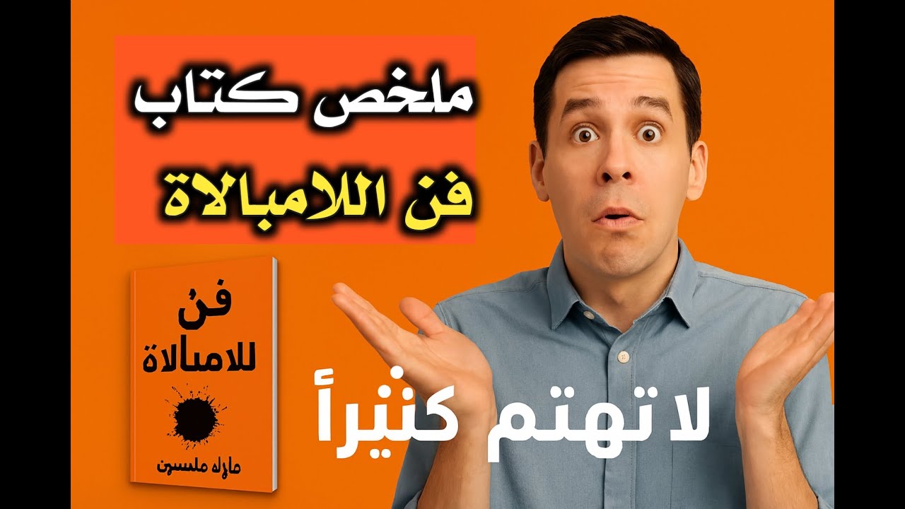 🌱 لماذا لا يجب أن تهتم بكل شيء؟ | خلاصة كتاب فن اللامبالاة