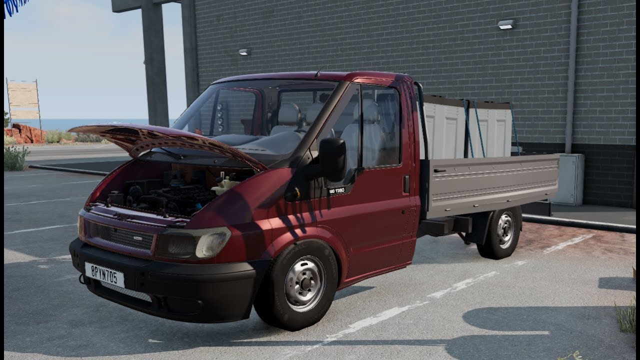 Ford Transit | 1600 Kg Yük İle Rampalı Bozuk Yollar | BeamNG Drive