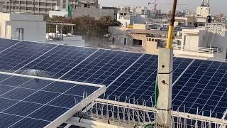 8KWP Lateral Pipe Solar Panel Auto Cleaning System || Solar panel cleaning Solution