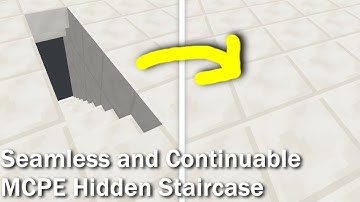 MCPE - Smallest seamless, continuable, 1 wide hidden staircase