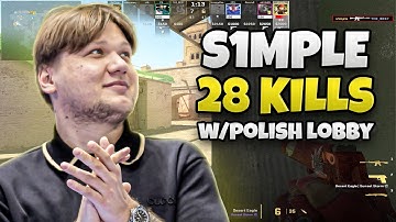 S1mple Plays FACEIT with Polish lobby - Solo Queue - s1mple POV with Voice Comms (Mirage)