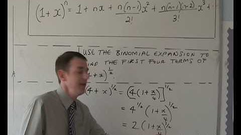 A Level Maths - Core 4 - Binomial 2