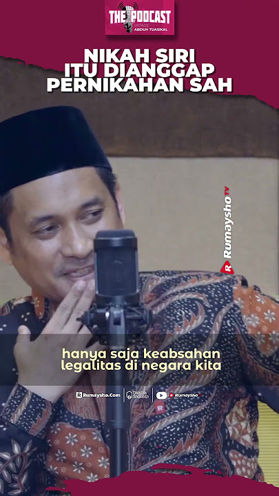 Nikah Siri Itu Dianggap Pernikahan Yang Sah - Rumaysho TV