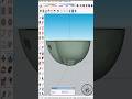 Glass bowl in #sketchup #shorts