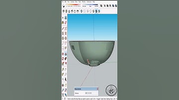 Glass bowl in #sketchup #shorts