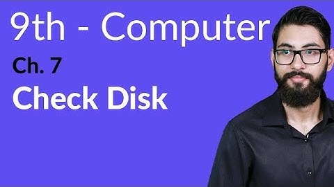 9th Class Computer - Ch 7 - Check Disk - Matric Part 1 Computer