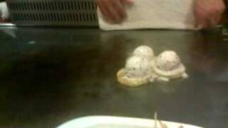 C.Spears has hibachi dessert in Taiwan