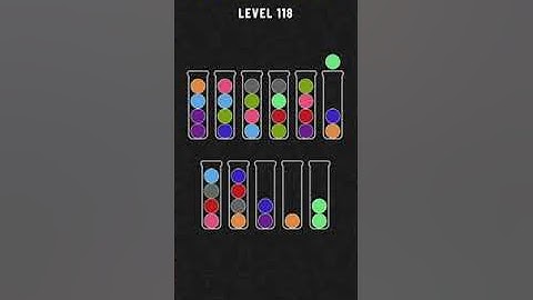 Ball Sort - Color Puzzle Game - Level 118 - Walkthrough SOLVED by RobotPlayer AI!!!