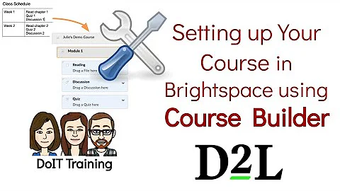 Setting up your Course in Brightspace/D2L