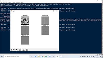 OPENCV Python Ders 30: Yüksek Geçiren Filtreler 1 : Laplacian ve Sobel