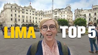 Top 5 things to SEE and DO in Lima, PERU | HD Travel Vlog (Subtitulos)