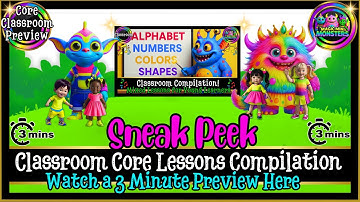 3 Minute Preview Of Classroom #2 | Core Learning | Magic Mini Monsters | #magicminimonsters