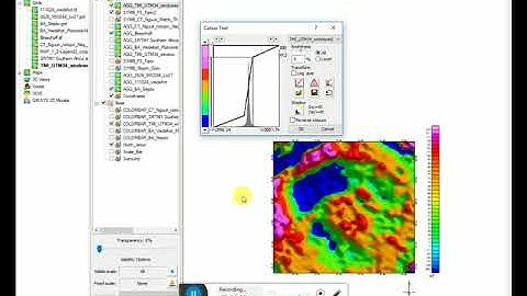 Geosoft - 8 Adding colourbar