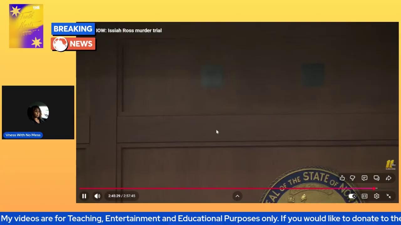 Orange County double Murder Trial/NC v. Isaiah Ross – 01/15/2025