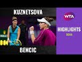 Svetlana Kuznetsova vs. Belinda Bencic | 2020 Doha Quarterfinal | WTA Highlights