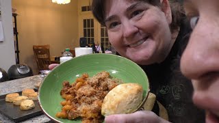 Making Cavatappi Pasta With Ground Beef