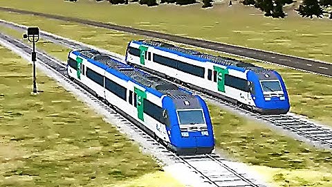 Train Sim - Mountain Pass Using Alstom SNCF Class X 72500 - Simulasi Kereta Api