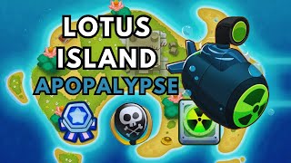 BTD6 APOPALYPSE TUTORIAL | NO POWERS | NO MONKEY KNOWLEDGE | LOTUS ISLAND