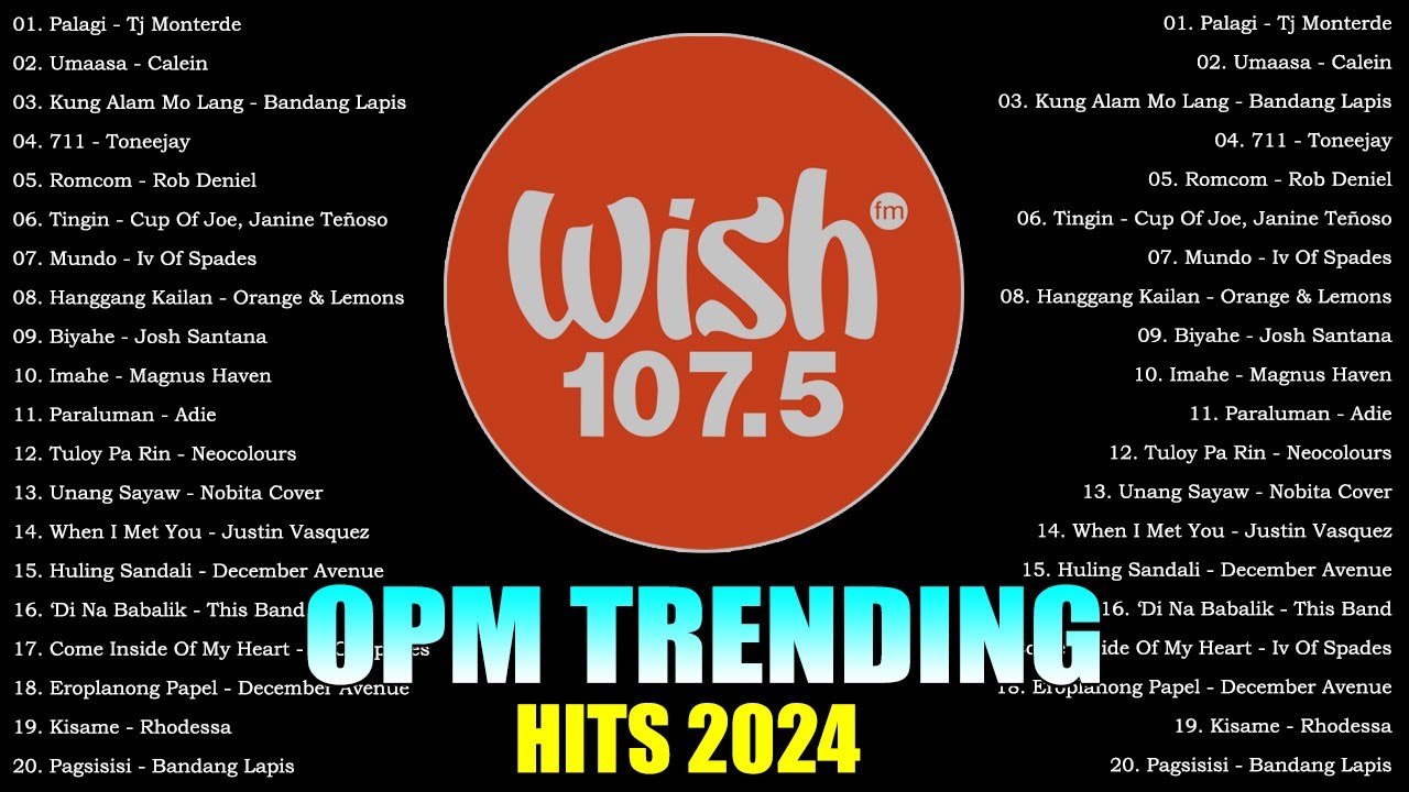 Best Of Wish 107.5 Songs Playlist 2024 | The Most Listened Song 2024 On Wish 107.5 | OPM Songs #3