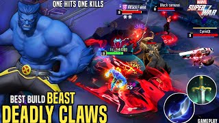 ENEMY IS AFRAID OF THIS BEAST ! ONE HITS ONE KILLS | BEST BUILD BEAST - MARVEL Super War