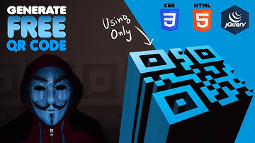 Create your own QR Code using HTML | CSS | jQuery