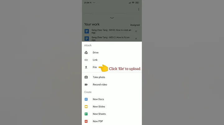 How to Upload Assignments onto Google Classroom on Mobile Phone