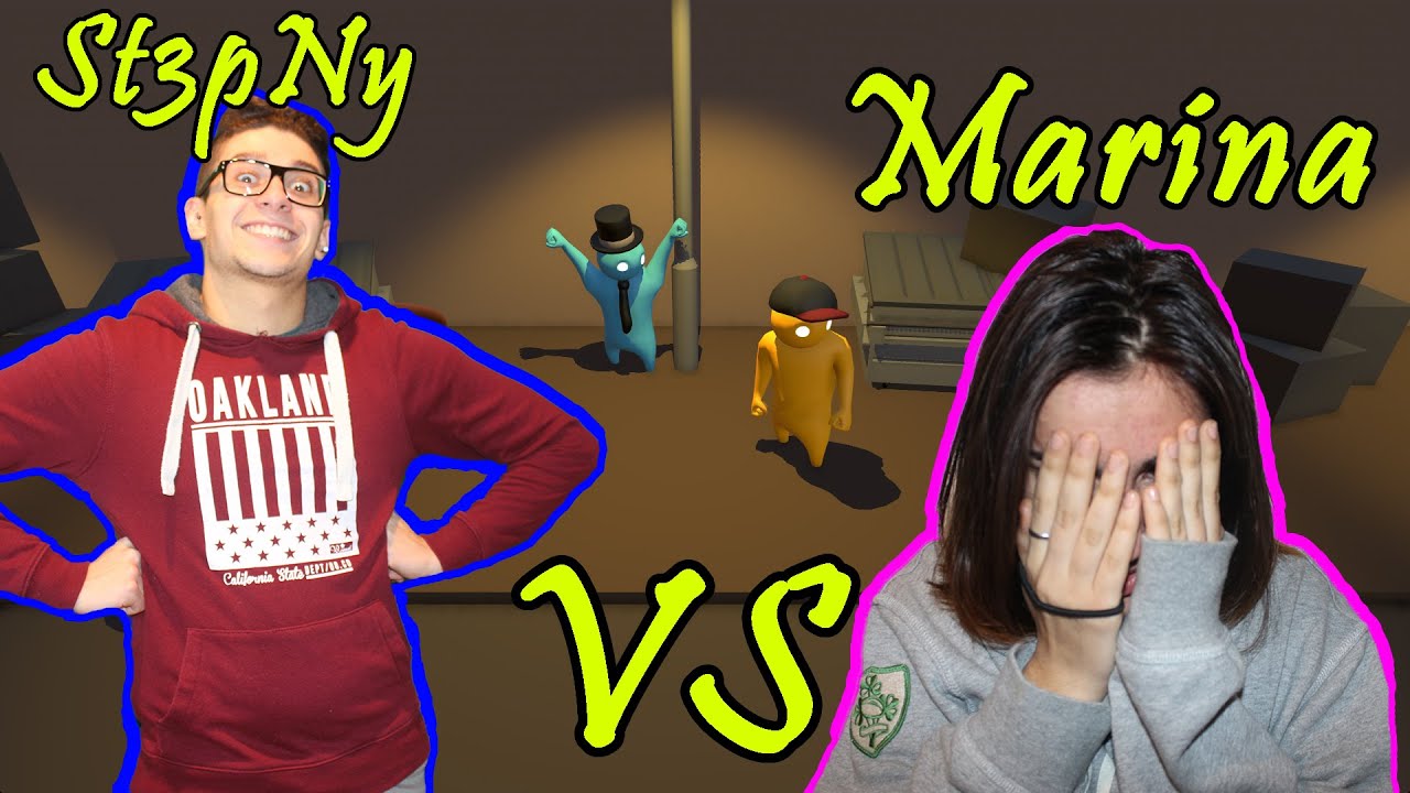 GANG BEASTS - ST3PNY VS MARINA : BOTTE DA ORBI ! - YouTube