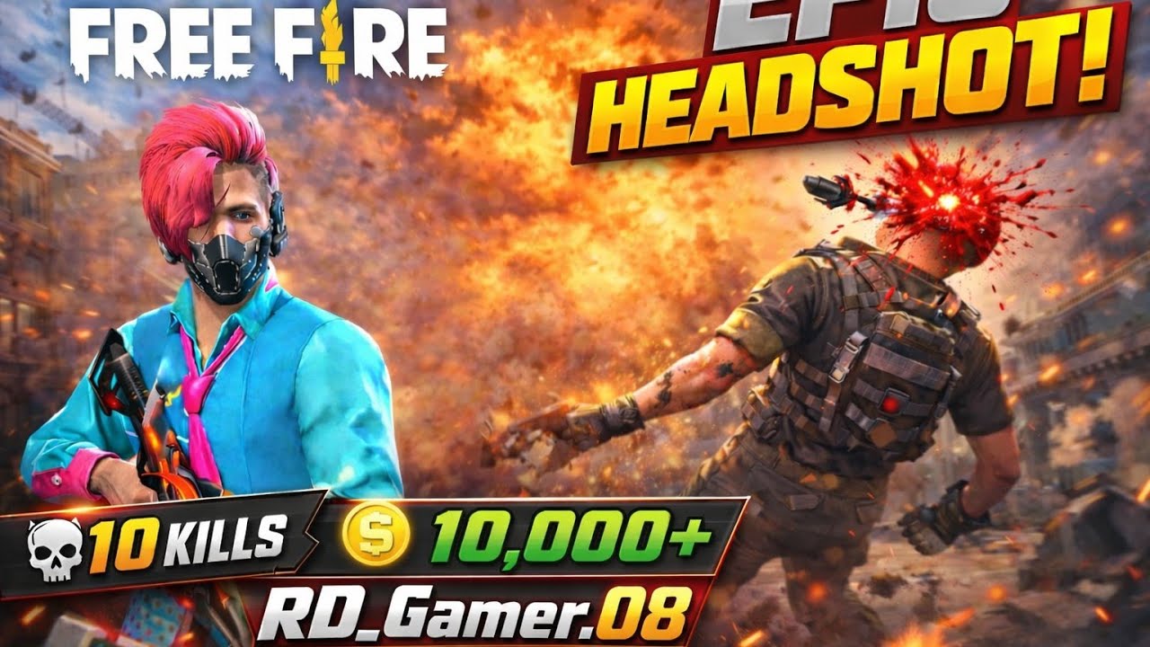 😱 10 MINUTES ONLY HEADSHOT 🔥 TRENDING ROUND | Free Fire 🔥