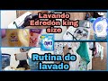 Rutina de Lavado+Lavando Edredon King size en lavadora chica 11kg #Lavadoramidea11kg