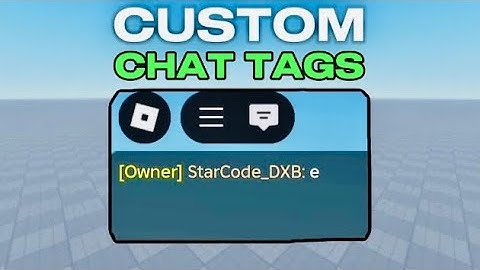 How to get custom chat tags for your game | Roblox Studio