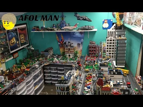 Mini Versions Of Cities Made Out Of Legos. 