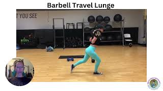 Exercise: Barbell Travel Lunge | Corrective Movement & Nutrition | BB Strength Training