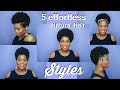 5 Effortless Short Natural Hair Styles for the Mom On The Go | MissKenK