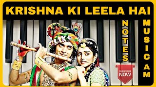 Krishna ki leela hai Piano Tutorial | Radha Krishna | Star Bharat | Sumedh & mallika | slow & easy screenshot 5