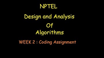 NPTEL 2021-Design and  Analysis of Algorithm | Voting in Siruseri | W2A2| CODING ASSIGNMENT