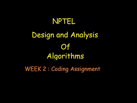 NPTEL 2021-Design and  Analysis of Algorithm | Voting in Siruseri | W2A2| CODING ASSIGNMENT