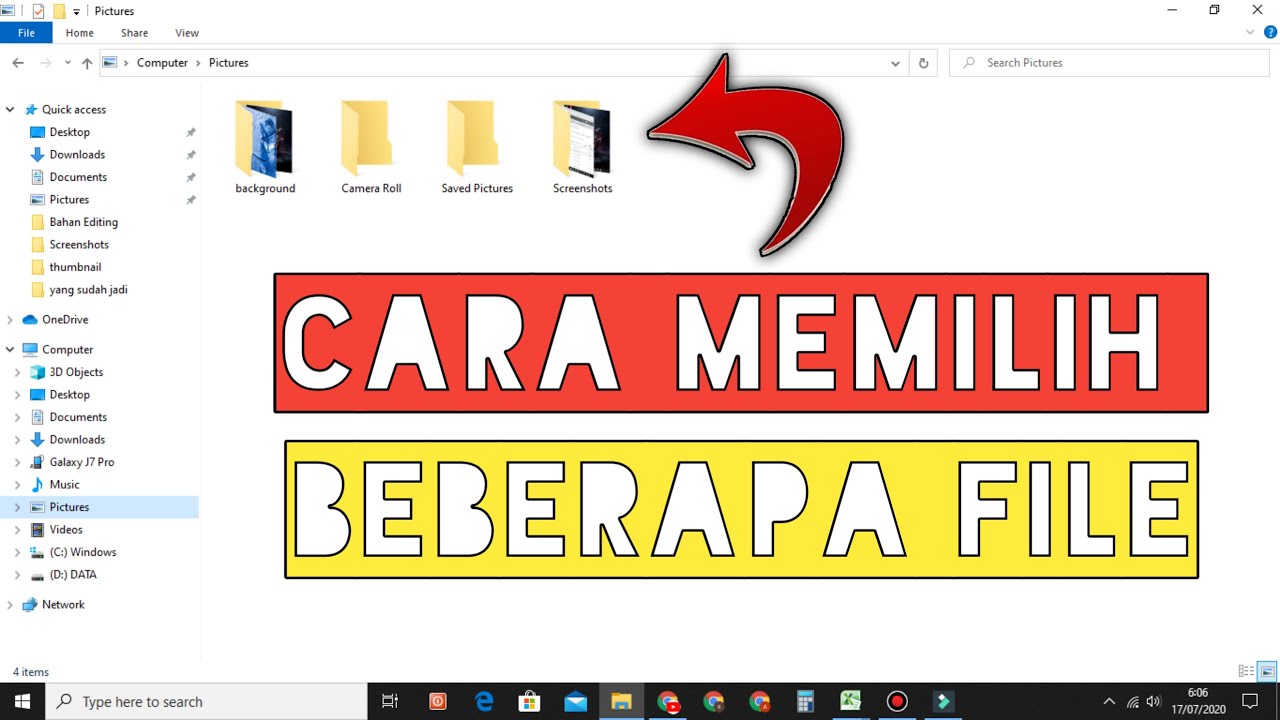 Cara Memilih Beberapa File Dan Semua File Di Laptop YouTube