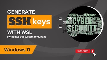 How to generate SSH key pairs on Windows 11 with WSL (Windows Subsystem for Linux) | Ubuntu | RSA