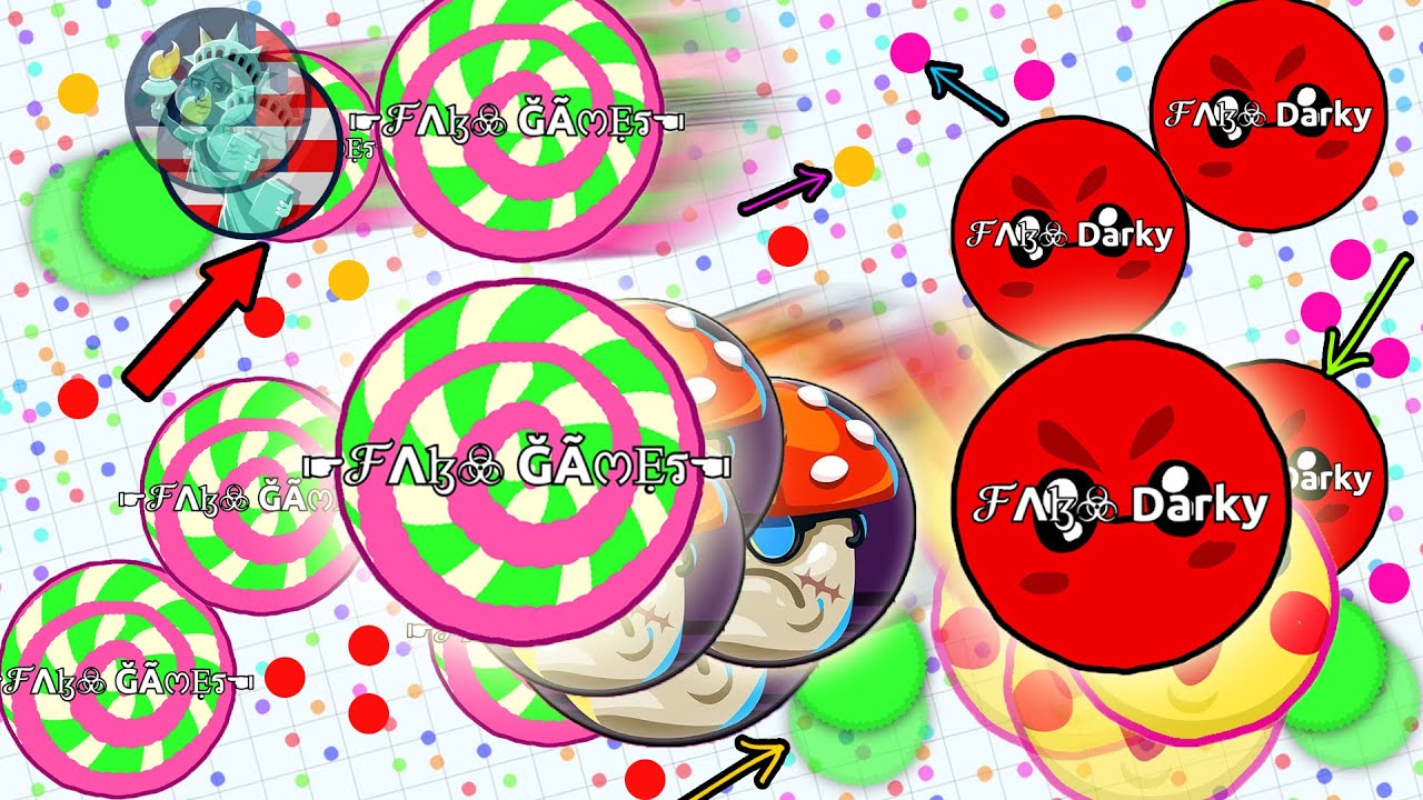 AGARIO FEEDING POPSPLITS, VANISHSPLIT, HUGE MASS BAIT! // Agar.io FAB CLAN GAMEPLAY