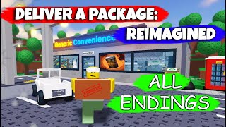 Deliver a package: Reimagined - ALL Endings [ROBLOX]