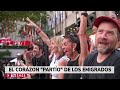 El corazón 'partío' de miles de españoles y argentinos por la final del Mundial