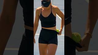 Paula Badosa & Aryna Sabalenka At Practice