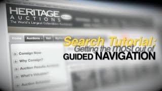 Heritage Auctions (HA.com) -- Search Tutorial: Getting the most out of Guided Navigation screenshot 1