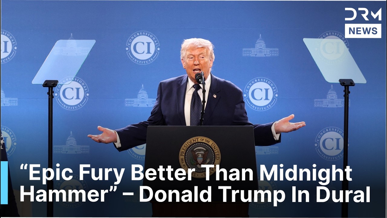 Trump Doral Address:  President Trump Praises Crushing Iran Military | DRM News | AC1F