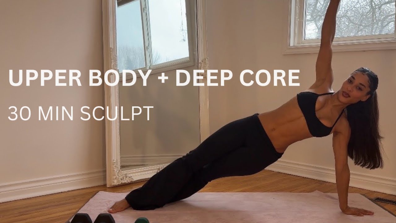 30 MIN Upper Body & Deep Core Sculpt | Pilates Strength Workout