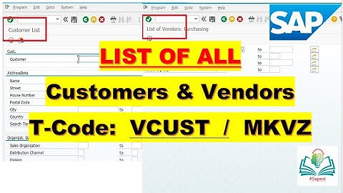 list of customers in SAP | list of vendors in SAP | how to check customers list in sap?