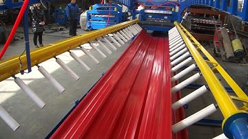 Full Automatic Double Layer Roll Forming Machine With Auto Stacker